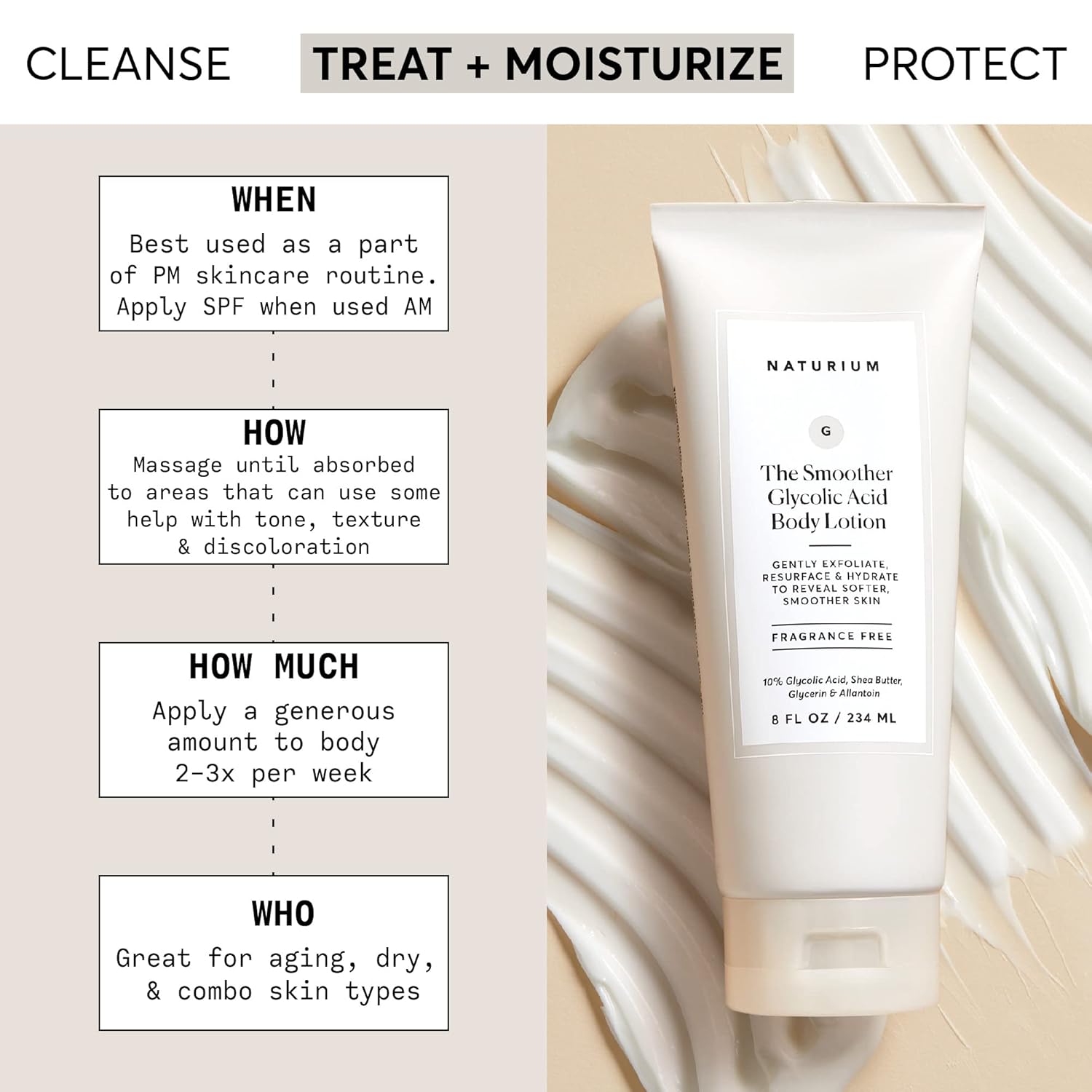 Naturium The Smoother Glycolic Acid Body Lotion