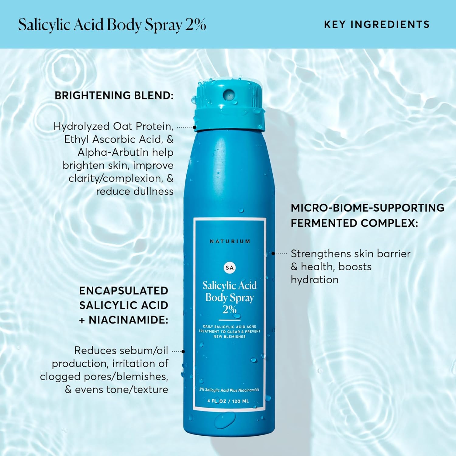 Naturium Salicylic Acid 2% Body Spray
