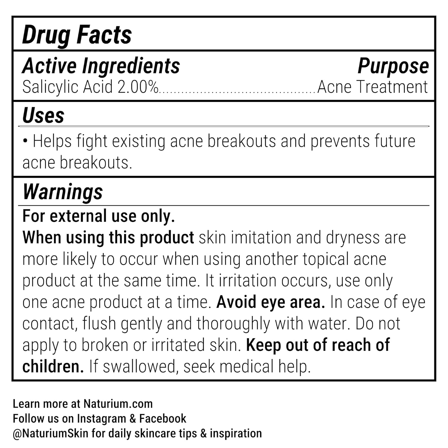 Naturium Salicylic Acid 2% Body Spray