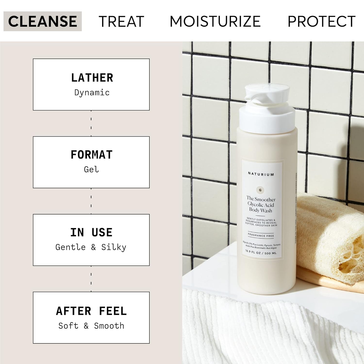 Naturium The Smoother Exfoliating Body Wash